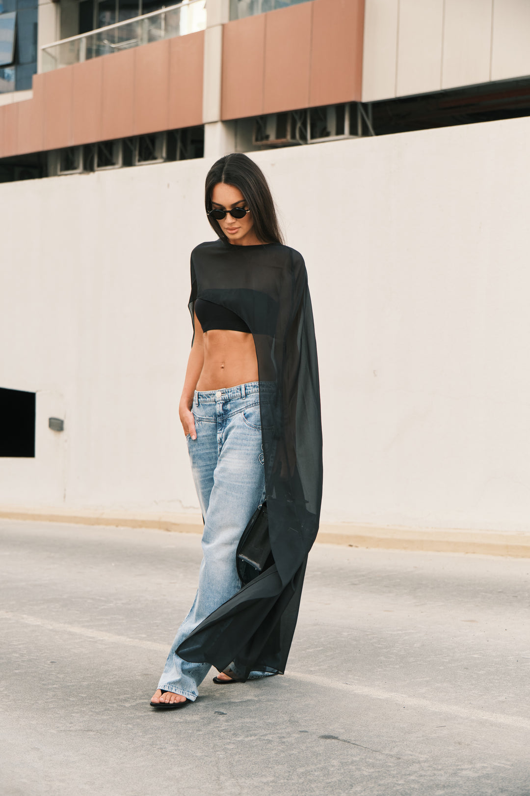 SHEER ORGANZA CAPE