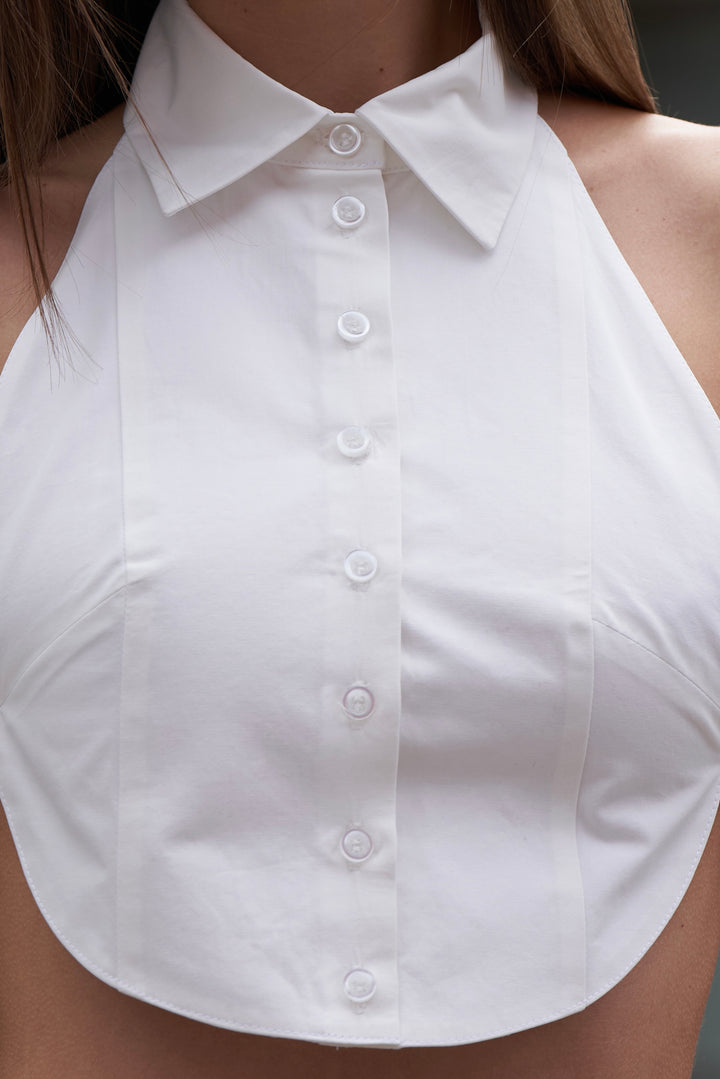 Harper Backless Tuxedo Shirt