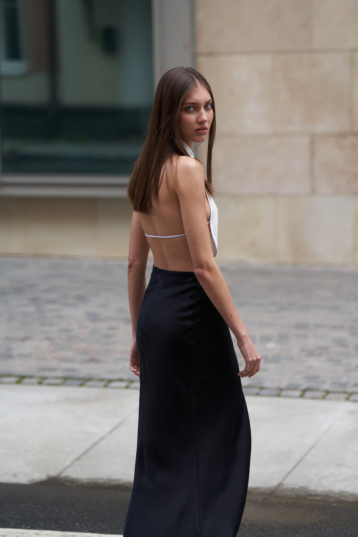 Harper Backless Tuxedo Shirt