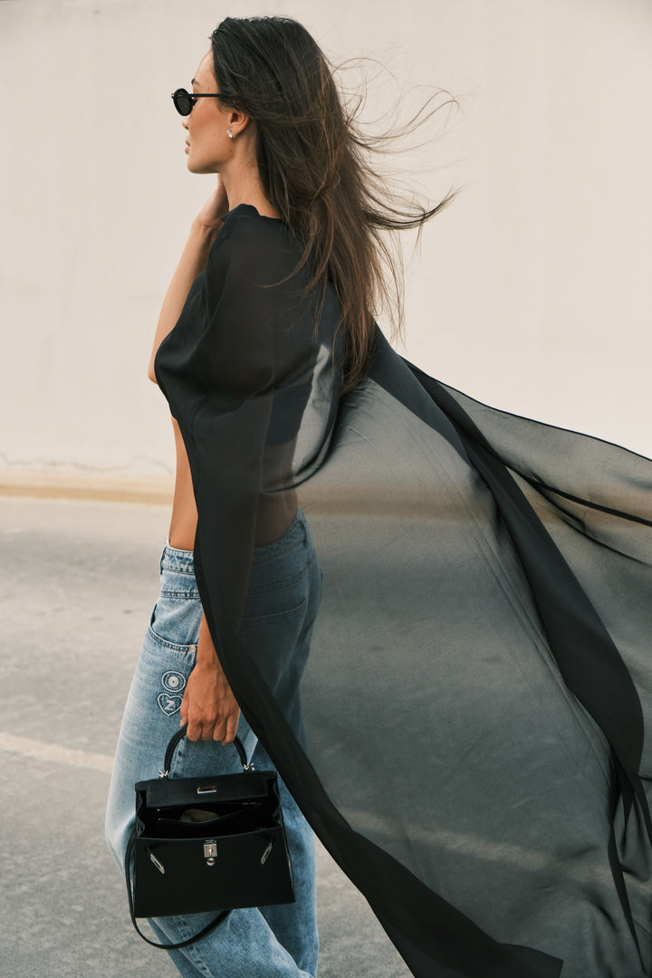 SHEER ORGANZA CAPE