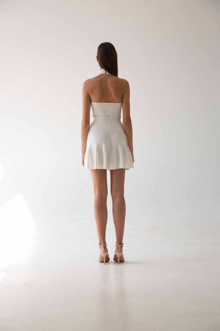 falda ariane blanca