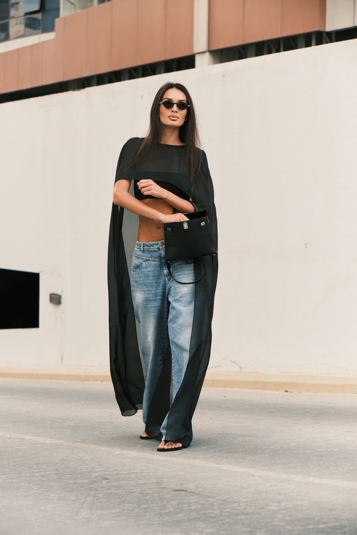 SHEER ORGANZA CAPE
