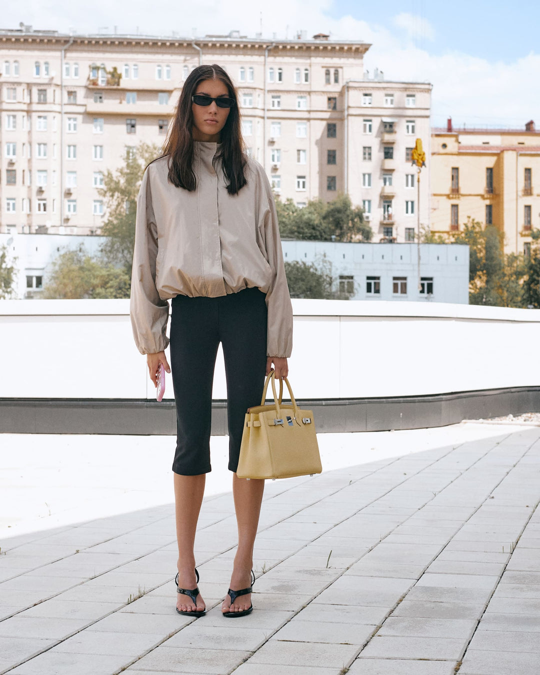 CASSANDRE BOMBER IN SILK