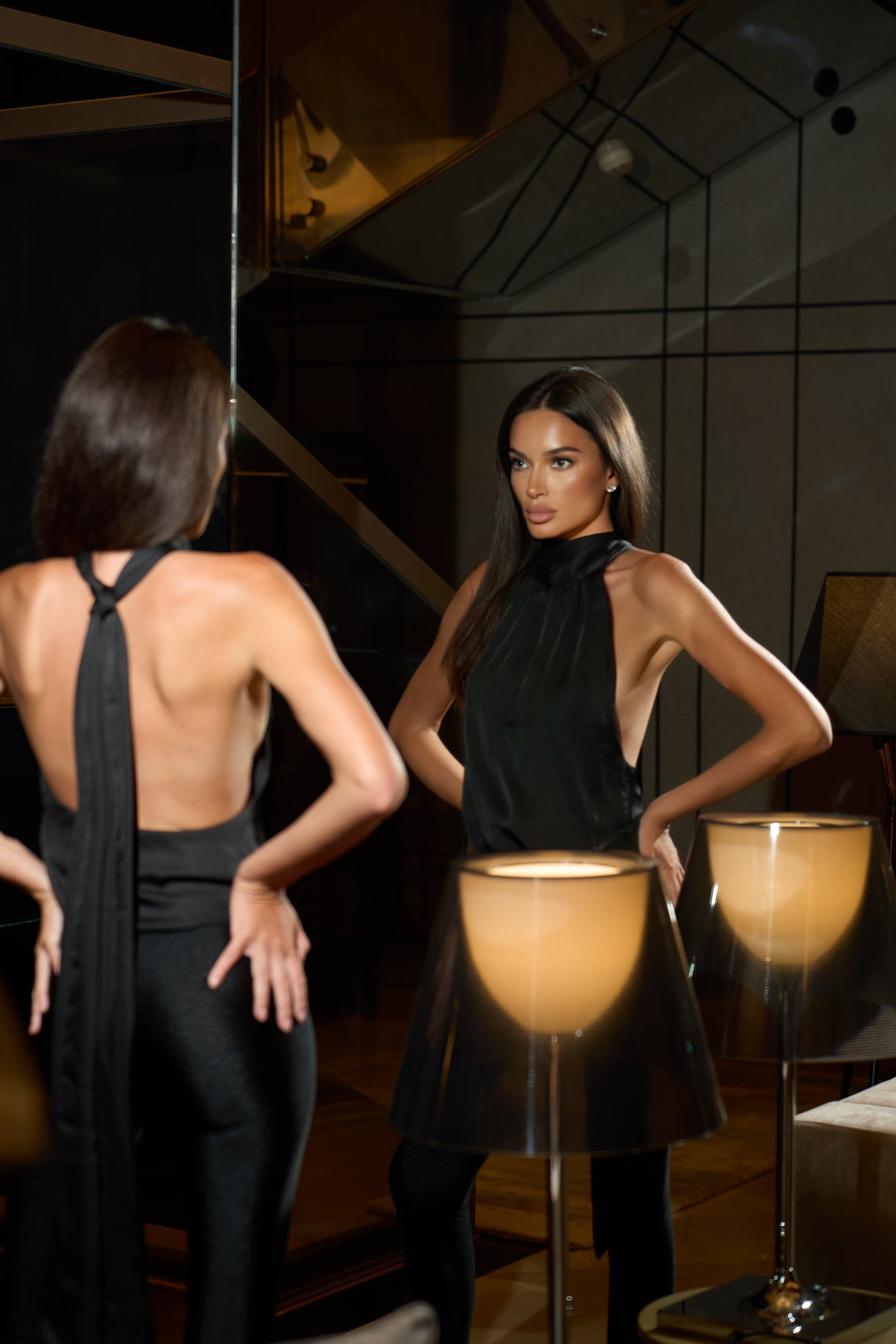 AIRY SCARF DETAIL CHIFFON BLOUSE