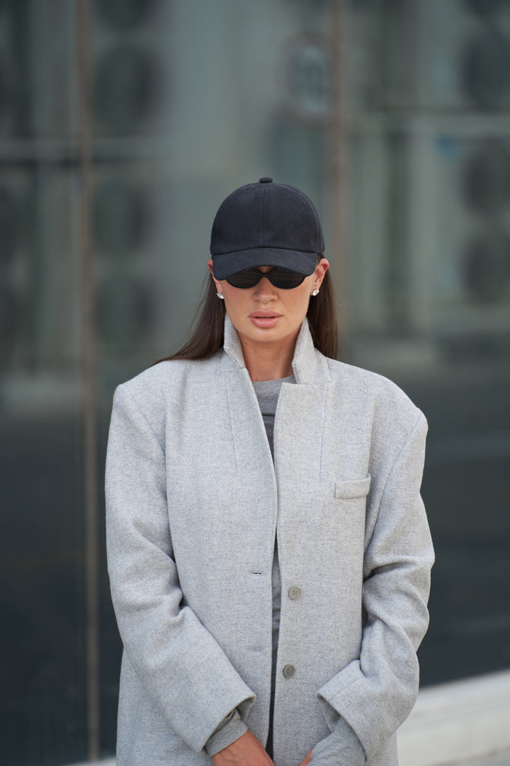 Cashmere demi-coat Stone