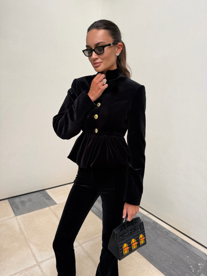 CHASSEUR JACKET IN VELVET