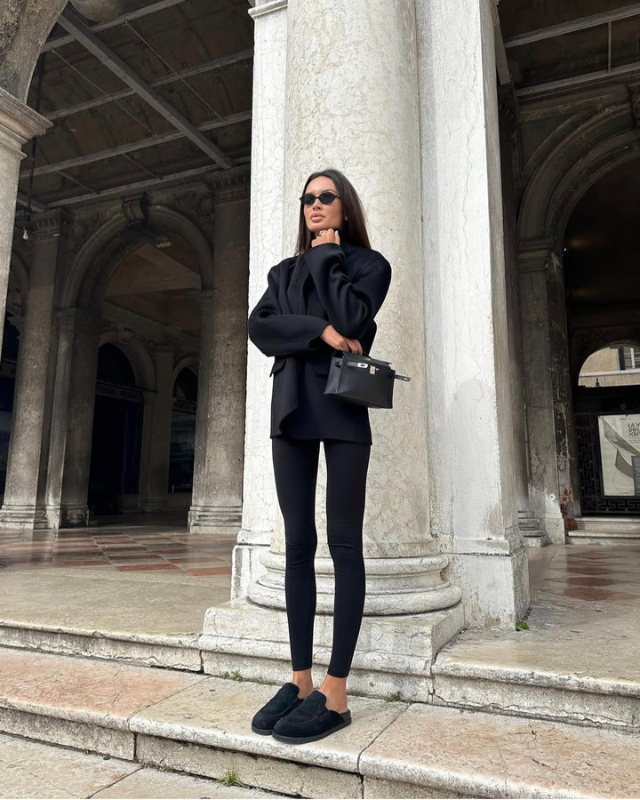 North demi-coat black