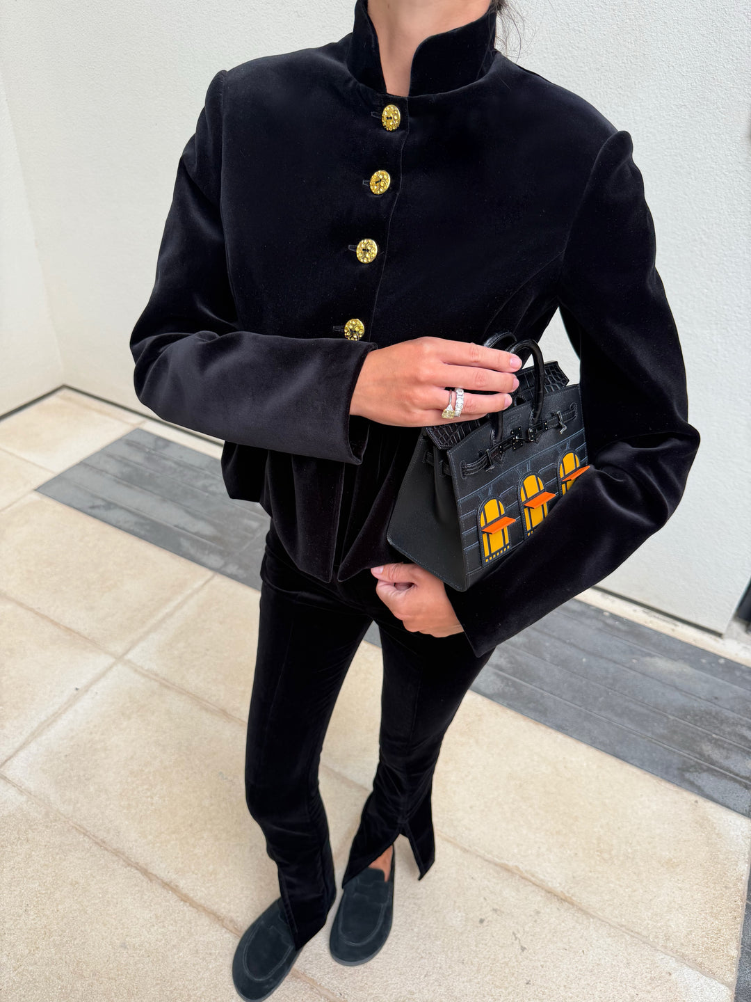 CHASSEUR PANTS IN VELVET