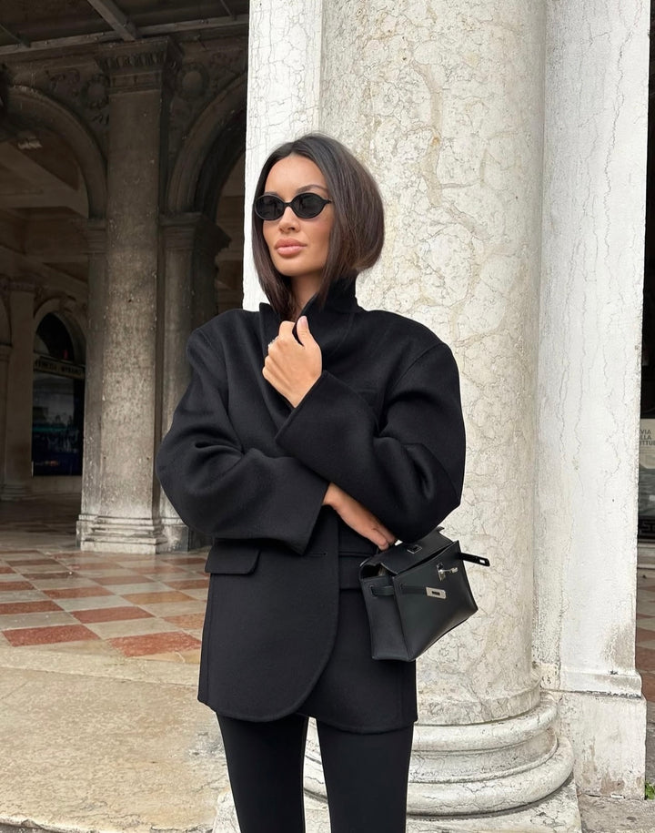 North demi-coat black