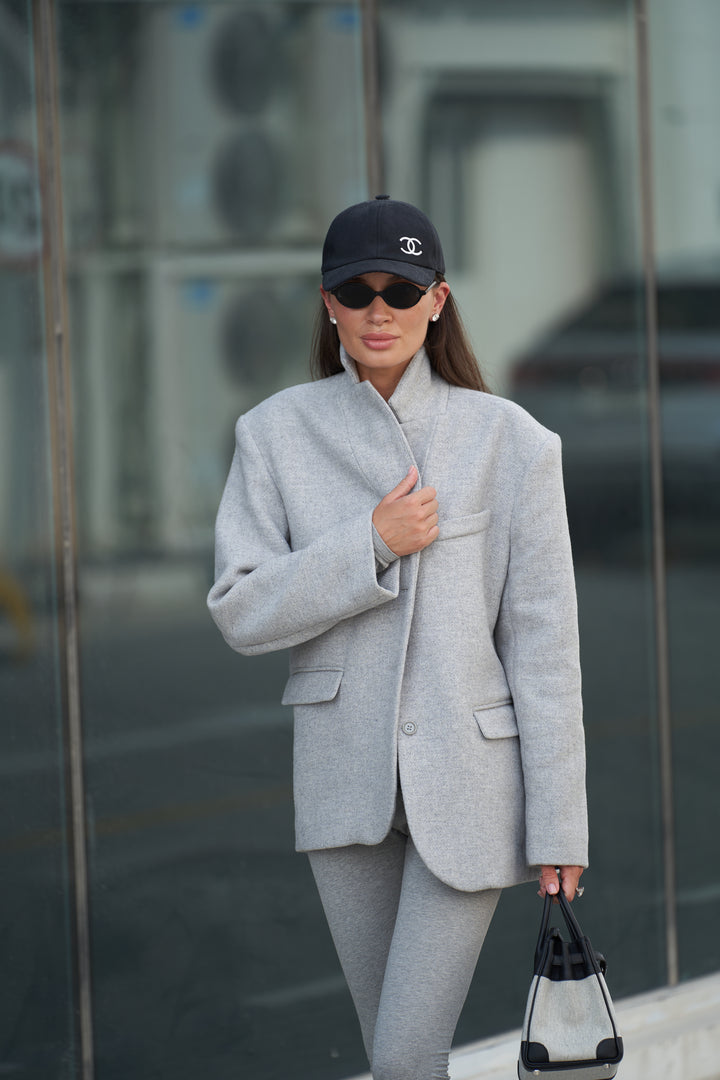 Cashmere demi-coat Stone