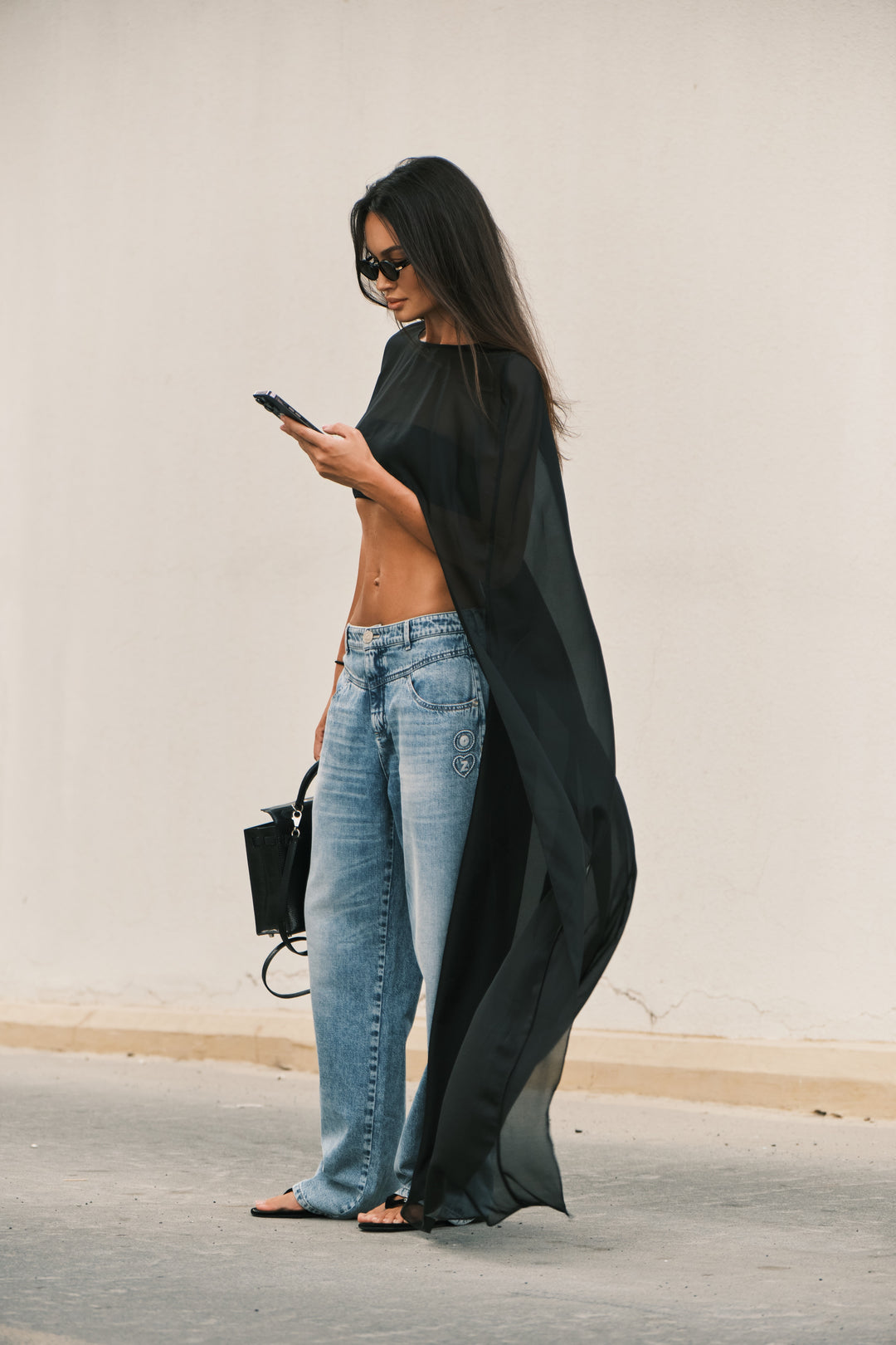SHEER ORGANZA CAPE