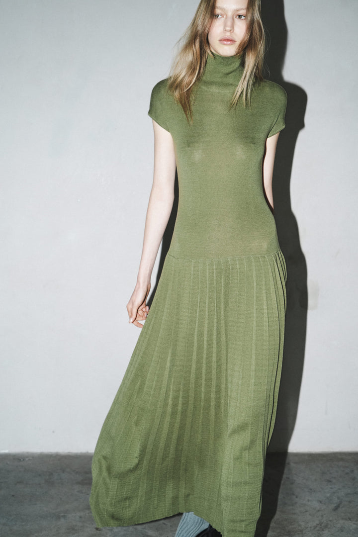 ANASTASIA CASHMERE AND SILK DRESS