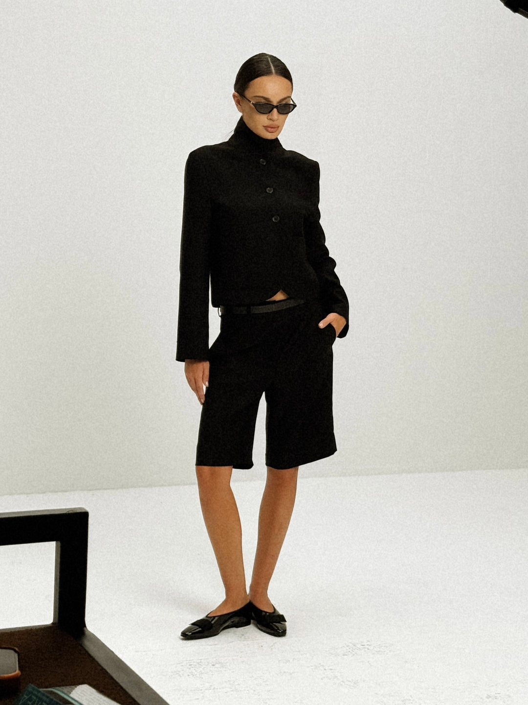 Bermuda shorts grain de poudre