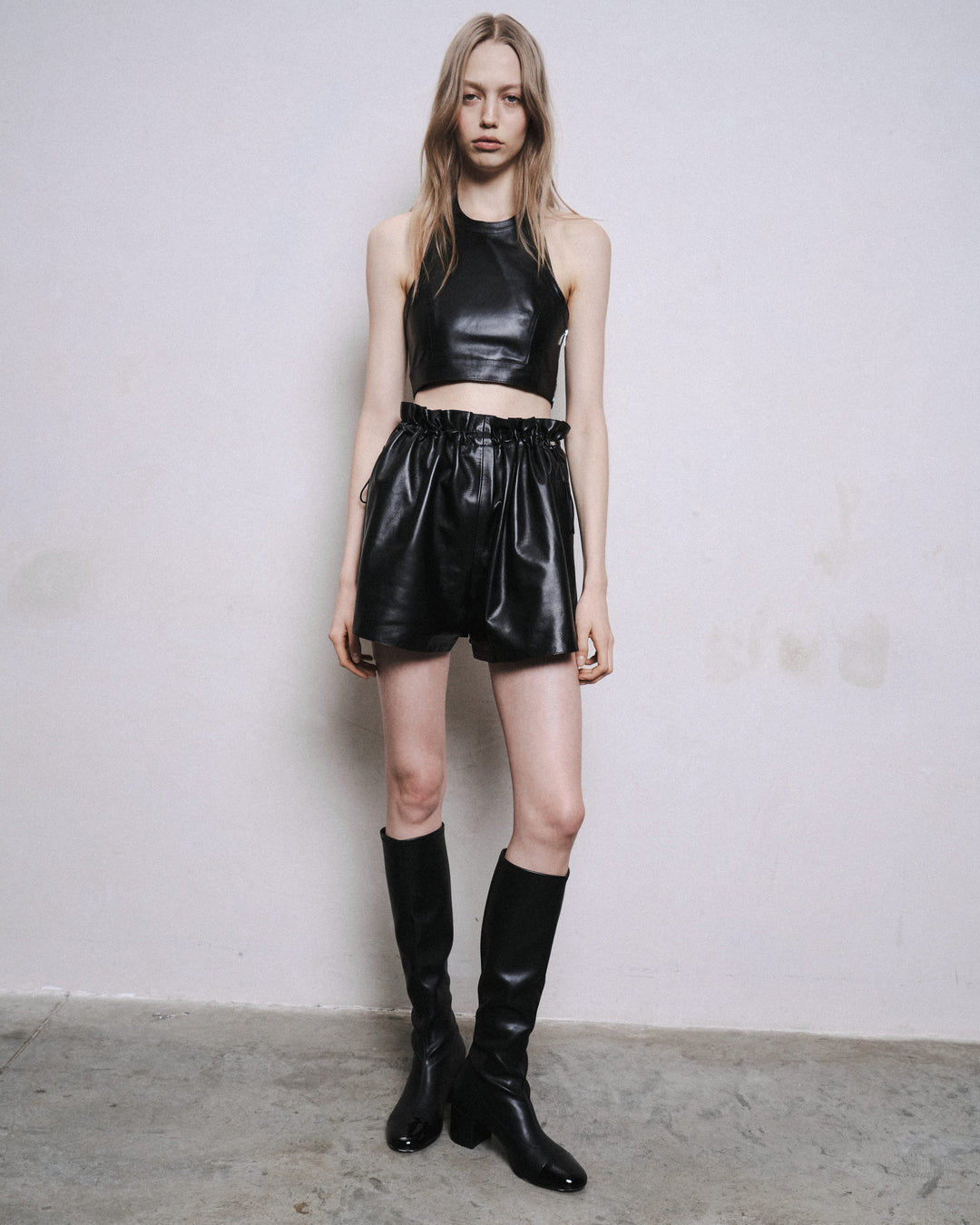 HEART LEATHER SHORTS